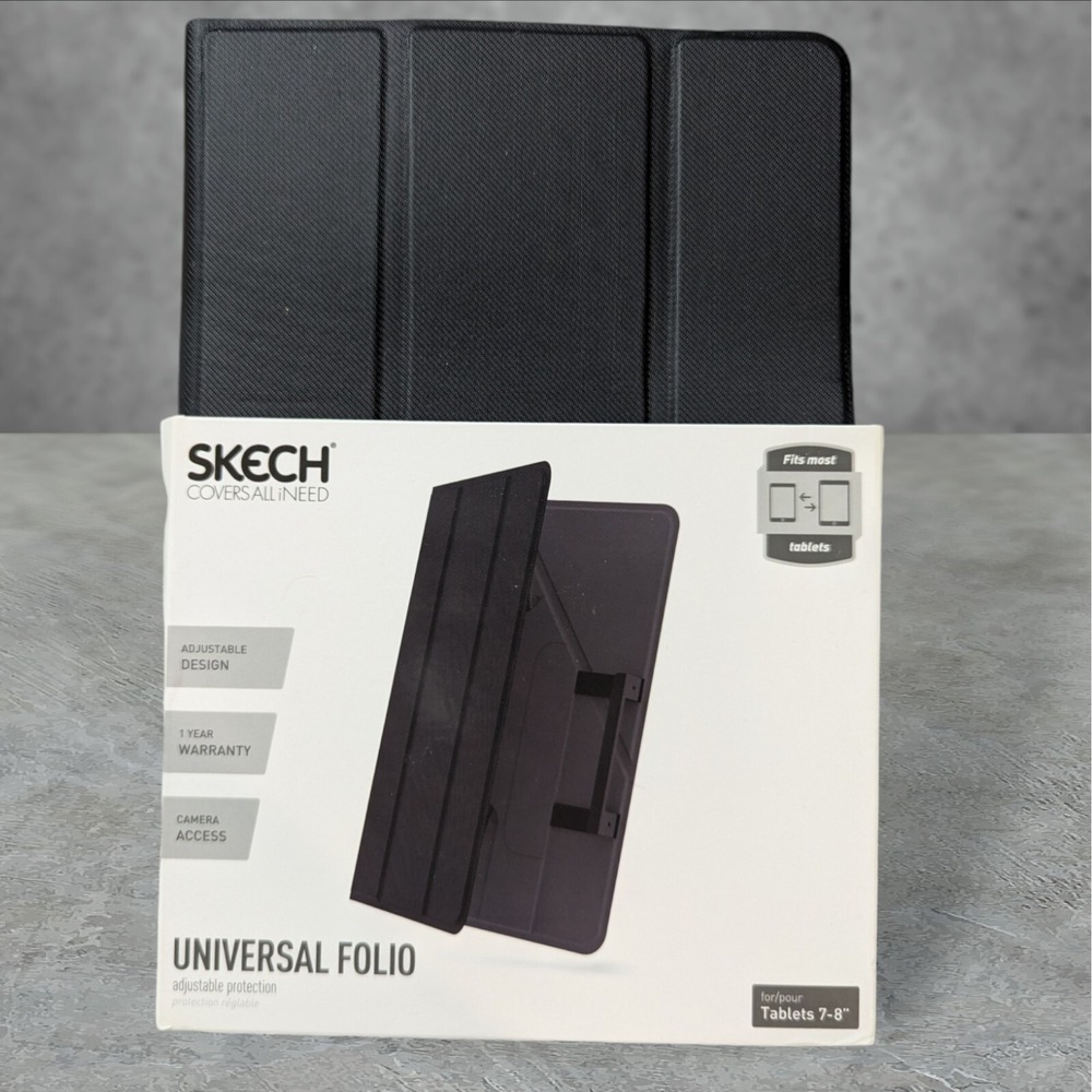 Skech Universal Folio Case for Tablets 7-8" (Black) See Full Description‎